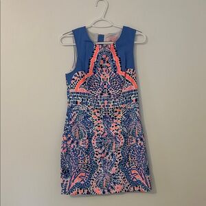 Lilly Pulitzer Blue and Pink Mosaic Dress